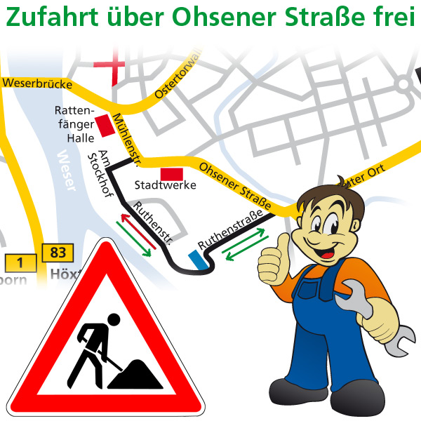 Baustelle Ruthenstraße, Hameln